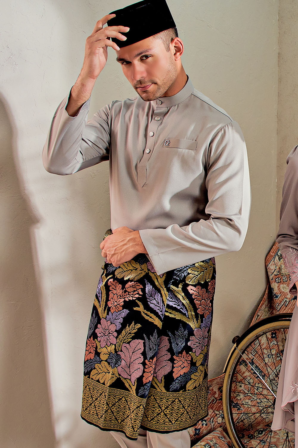 Baju Melayu Yusoff - Light Grey